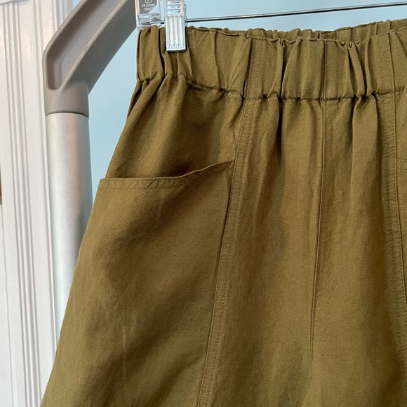 NWT - Madewell Linen-Blend Pull-On High-Rise Wide-Leg Pants - Size XS - Picture 11 of 11